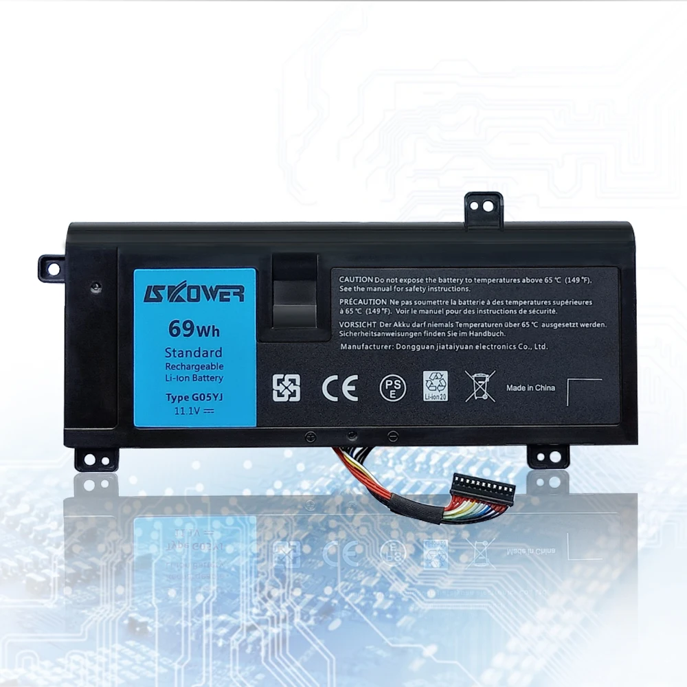 Аккумулятор 69Wh G05YJ для ноутбука Dell Alienware 14 A14 M14X R3 R4 P39G + инструменты (Бесплатная