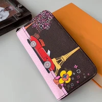 hot selling luxury design menwomens business zlppy zipper wallet high quality ladies credit card holder fashion purse no box