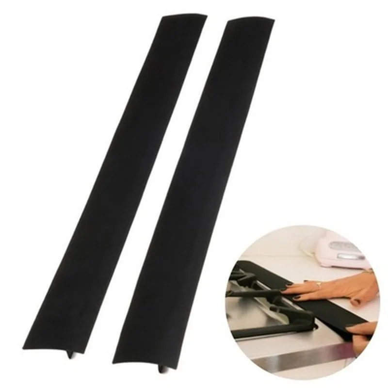 

Rubber Sealing Tape Gas stove Counter Gap seal Kitchen Oil-gas Slit Filler Heat Resistant Mat Oil Dust for Kitchen