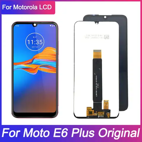 Оригинальный ЖК-дисплей для Motorola Moto E6 Plus, сенсорный экран, сенсор, дигитайзер в сборе, замена для Moto E6Plus, ЖК-дисплей без рамки
