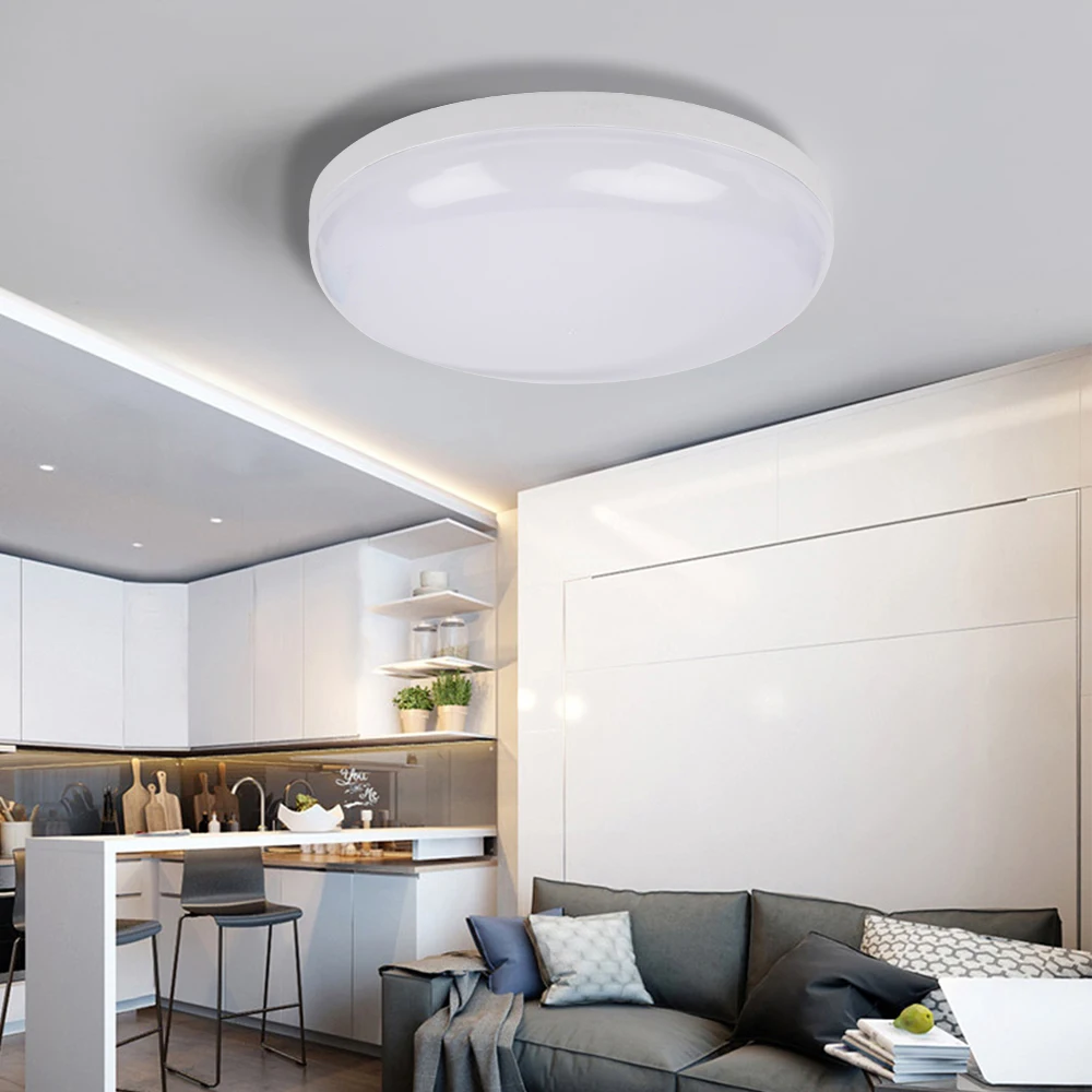 Светодиодная панельная лампа 9 Вт 13 18 24 36 квадратная/круглая поверхность