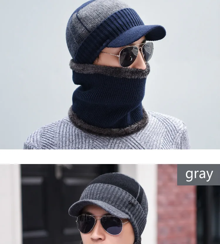 OZyc зимняя шапка Skullies Beanies шапки зимние шапочки для мужчин и женщин шерстяной шарф шапки Балаклава маска Gorras капот вязаная шапка