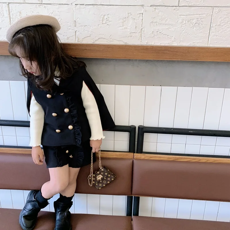 Сезон весна осень Платье для девочек Комплект одежды из 2 предметов комплекты