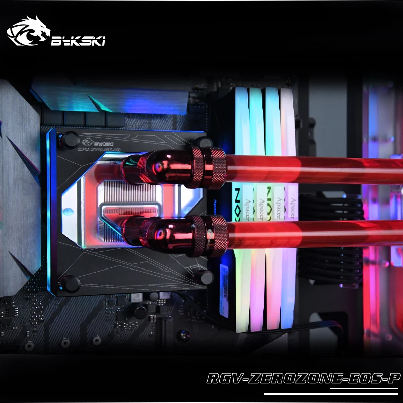 Billig BYKSKI Acryl Bord Wasser Kanal Lösung Verwenden Für Werden Queit ZEROZONE EOS Chassis Für CPU GPU Block / 3PIN RGB / Combo DDC Pumpe