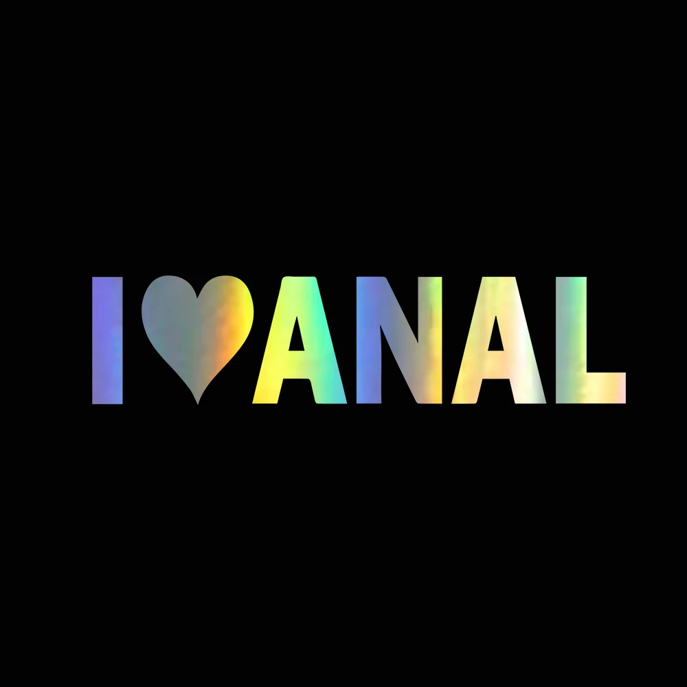 Автомобильная наклейка 15*4 см Виниловая с надписью I LOVE ANAL 6 дюймов забавная для