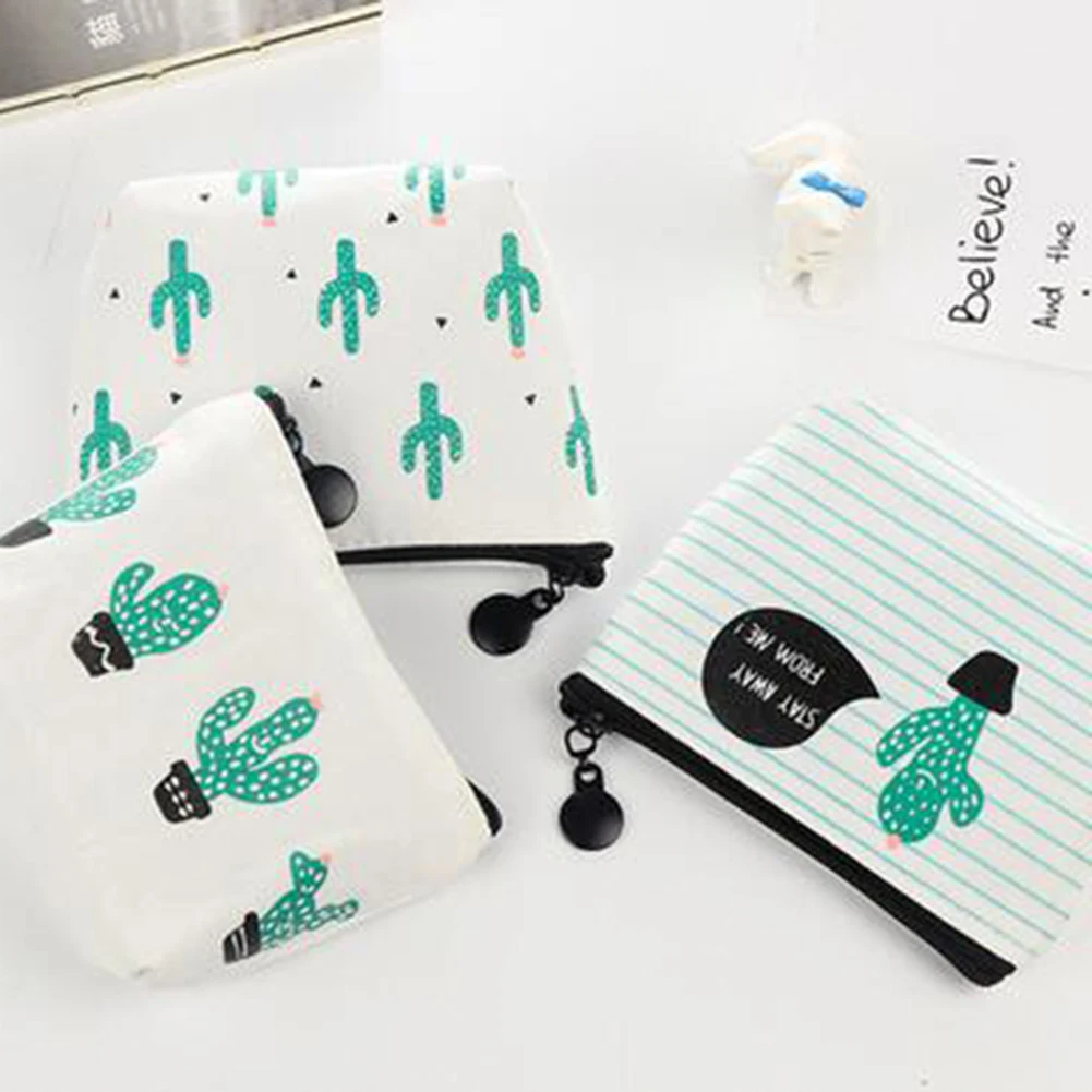 Симпатичный чехол для карандашей с принтом кактуса студенческий брелоком