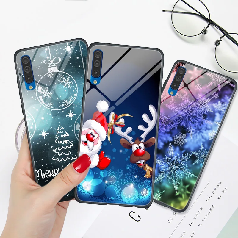 Чехол для Samsung Galaxy J3 J5 J7 2017 2016 Рождественский мультяшный чехол J6 J4 Plus 2018 J1 жесткий