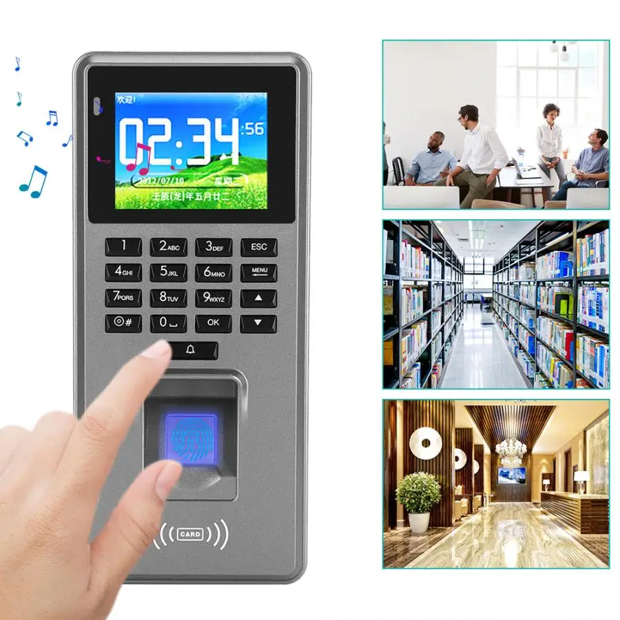 2.4in TFT Wiegand 26 отпечатков пальцев пароль 125 кГц RFID контроля доступа | Безопасность и