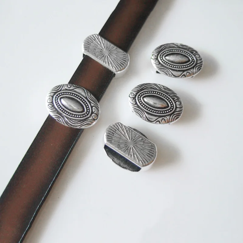 10 шт. Овальный слайдер разделитель бусины фурнитура для браслета мм плоский