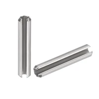 uxcell m4 x 50mm 304 stainless steel split spring roll dowel pins plain finish 20pcs