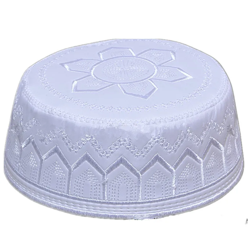 2019 мусульманские шляпы для мужчин хлопок вышивка арабских Костюмы Исламская