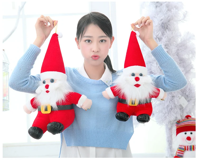 

1Pc Cute Santa Claus Doll Christmas Plush Toy Festival Decoration Ragdoll Merry Christmas Xmas Party Christmas Gift for Kid Girl