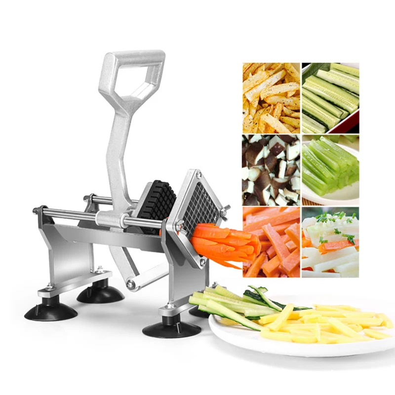 

Commercial Potato Strips Slicer Stainless Steel French Fry Potato Chips Cutter Househeld Kitchen Vegetable Chopper Tools