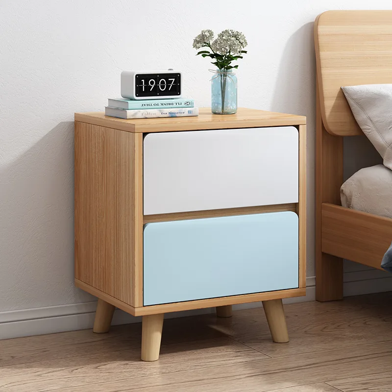 

Nordic Ins Light Luxury Bedroom Bedside Table Wrought Iron Simple Modern Small Apartment Multifunctional Bedside Storage Locker