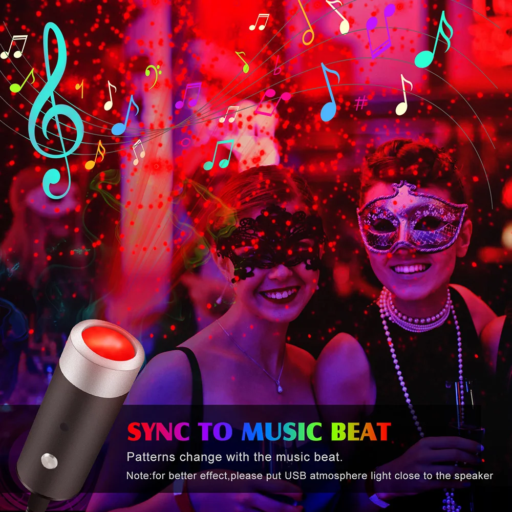 Рождественский узор светодиодный атмосферный светильник для автомобиля 12 В