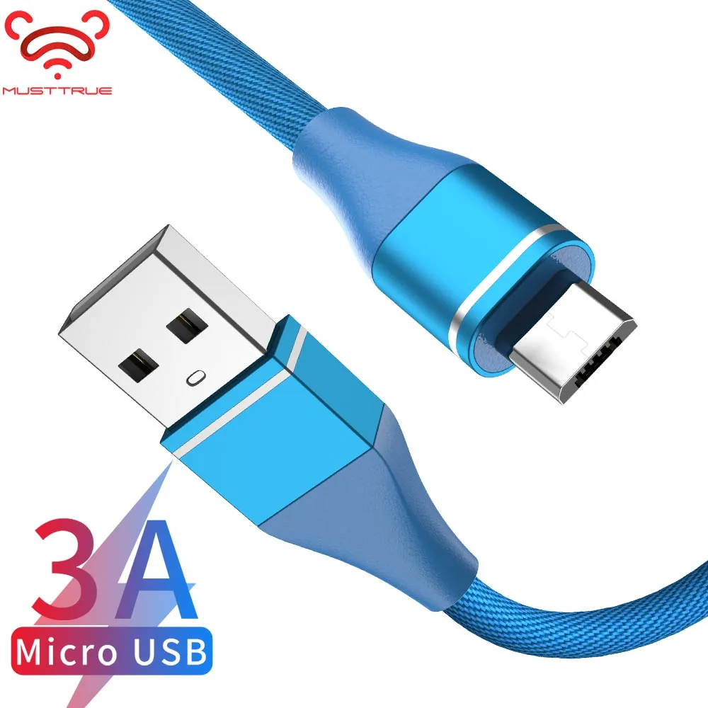 Micro USB кабель MUSTTRUE для HUAWEI xiaomi htc передачи данных 0 25 м 1 2 3 micro usb провод samsung s7