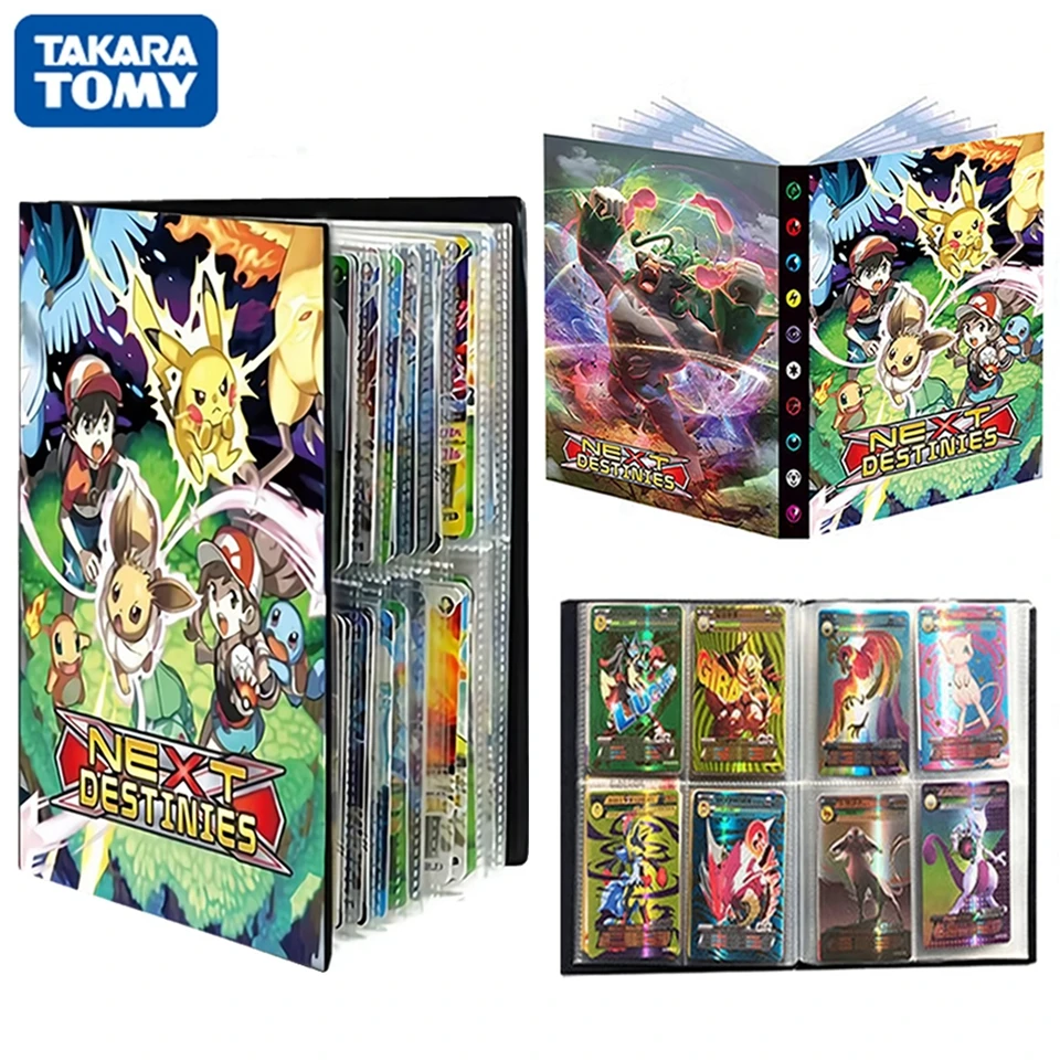 

240Pcs Pokemon Holder Album Card Toys Playing Game Collections Binder Folder Display Livre Pokémon Cards Map Book Kids Toy Gift