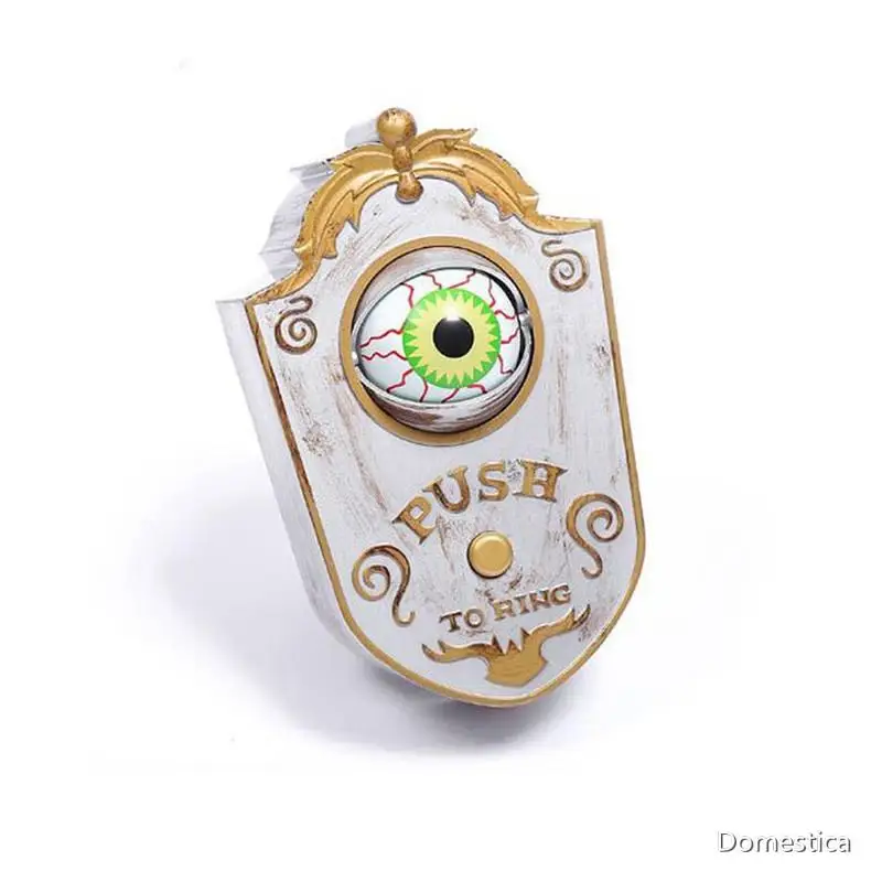 

Halloween Horror One Eyed Doorbell Black Doorbell Eyes White Removable Eye With Sounds Doorbells Eye Ball Decoration Halloween