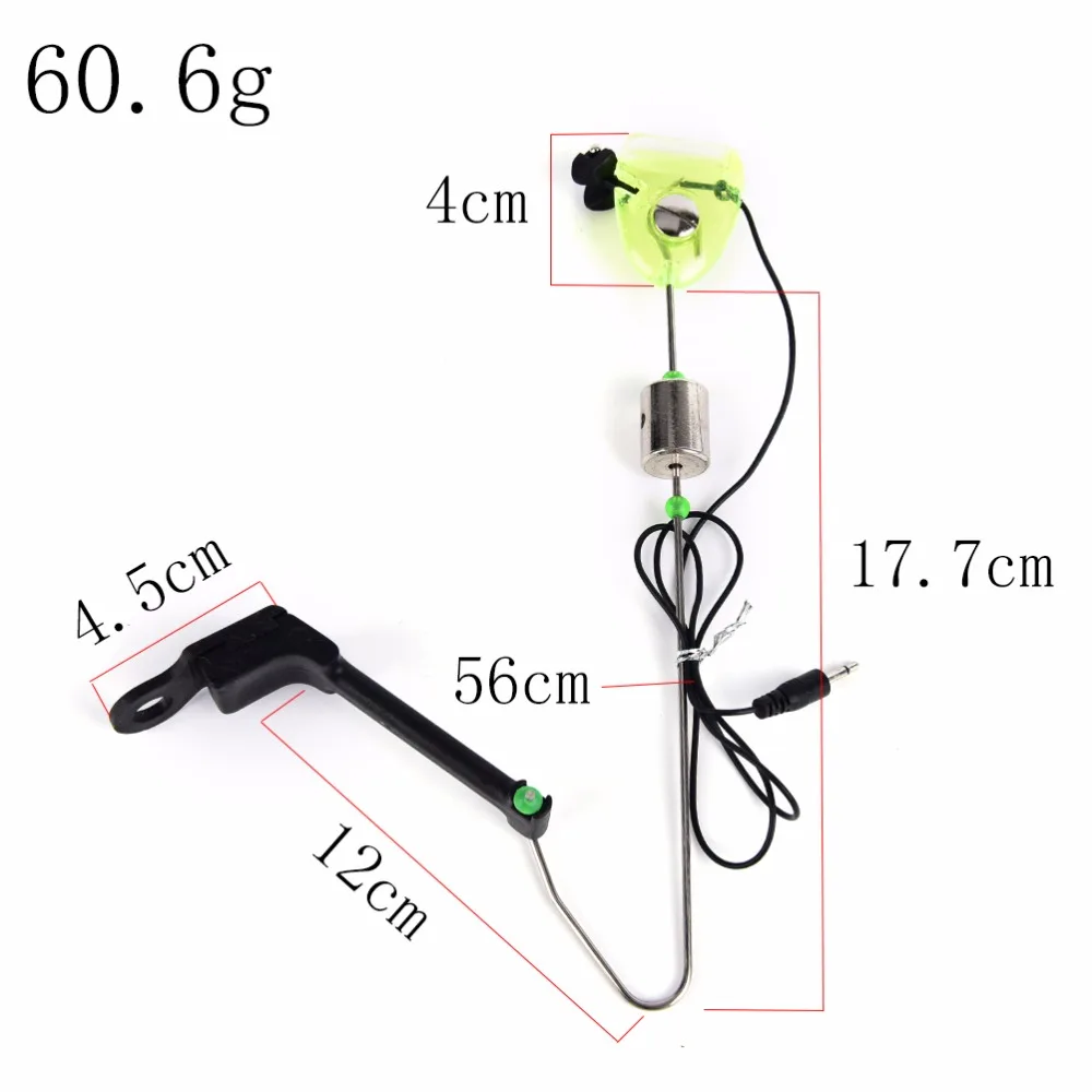 

1Pc New Sale 24.5cm/9.6" Fishing Carp Fishing Bite Alarm Hanger LED Illuminated Indicator Durable Fish Tools