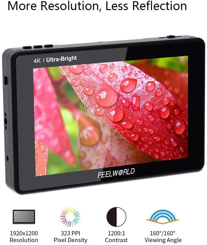 Bestellen Feelworld LUT7S 7 Zoll Ultra Helle 2200nits 3G-SDI 4K-HDMI 3D-LUT Panel Touch Screen DSLR Kamera Feld Monitor Mit Batterie