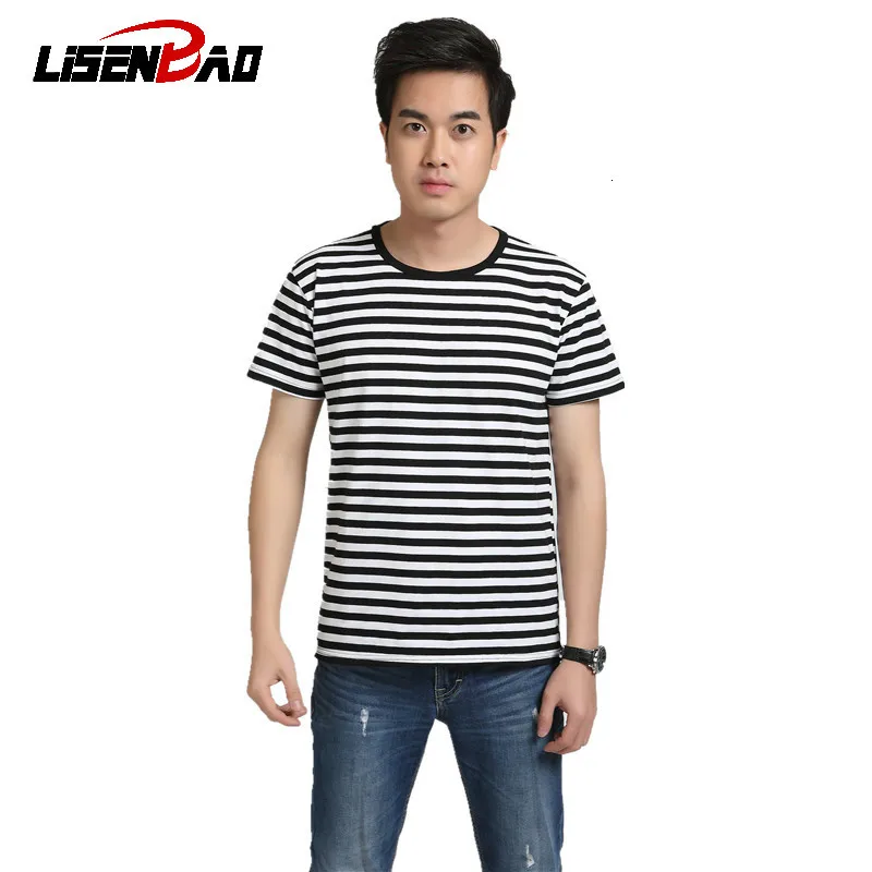 

2019 Summer Cotton Plus Size S-3XL T Shirt New Arrival Fashion Men T shirt Women T Shirts Striped Base Casual Tees Cotton Woven