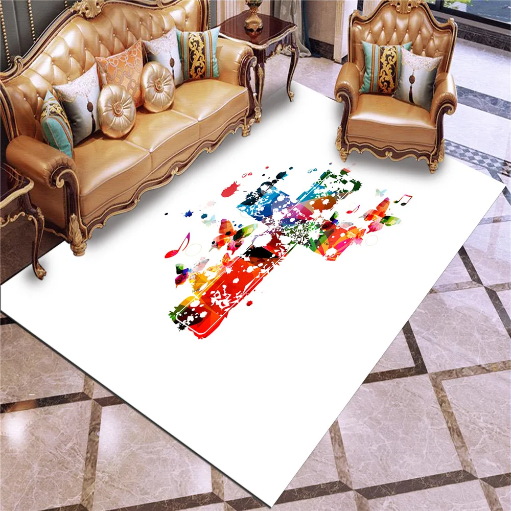 Белый коврик в виде голубей/Креста/цветов 3D ковер с принтом рождественской