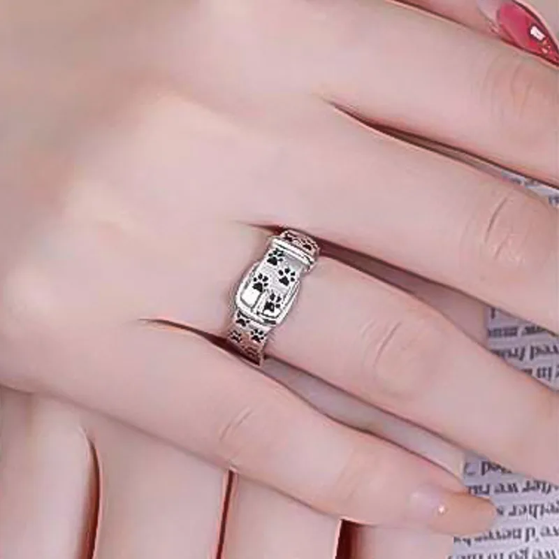 

Cartoon Claw Print Ring Girl Boy Ladybug Cartoon Love Ring Claw Print Fashion Jewelry Party Children Ring Gift