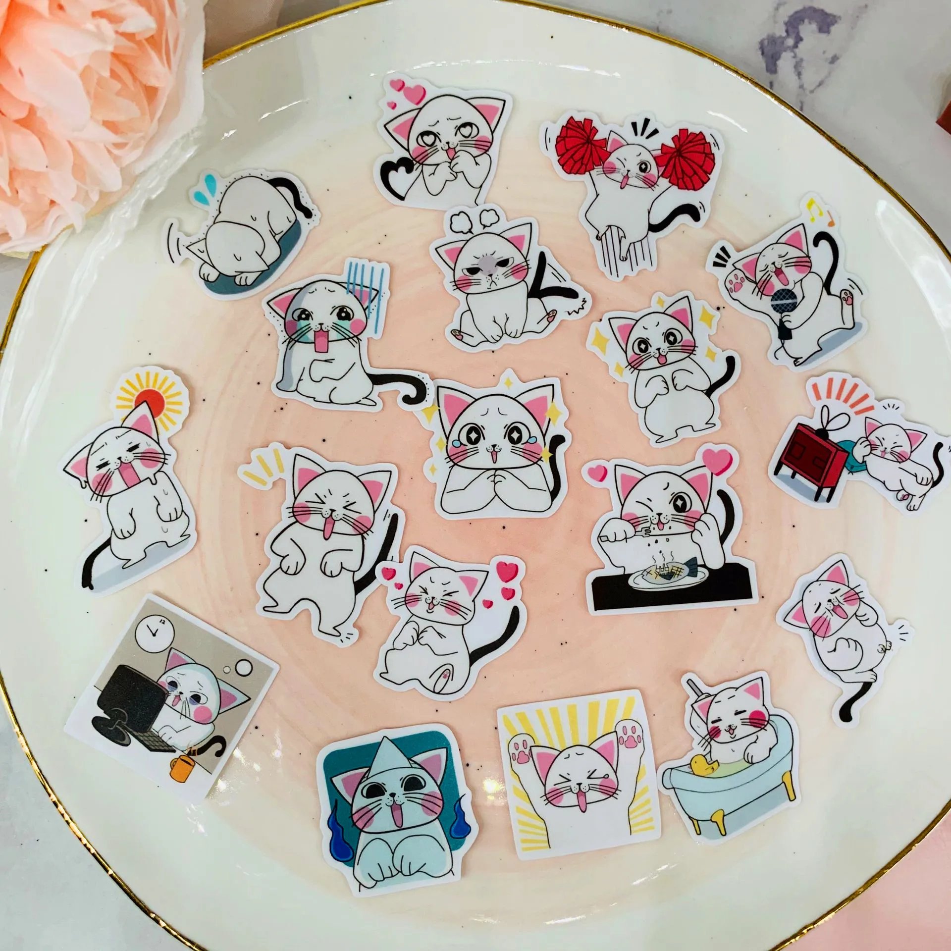 40 pcs Cute cat for kid homemade book stickers on laptop / decorative scrapbooking/DIY stikcer/diy sticker | Дом и сад