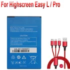 Аккумулятор 3600 мАч для Highscreen Easy L  Pro Easy L Pro, Высококачественная сменная батарея + USB-кабель