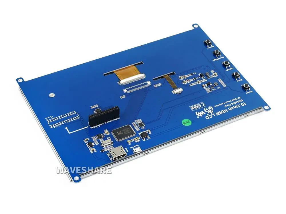10 1 дюймовый ЖК дисплей HDMI резистивный сенсорный экран 1024 × 600 IPS поддерживает