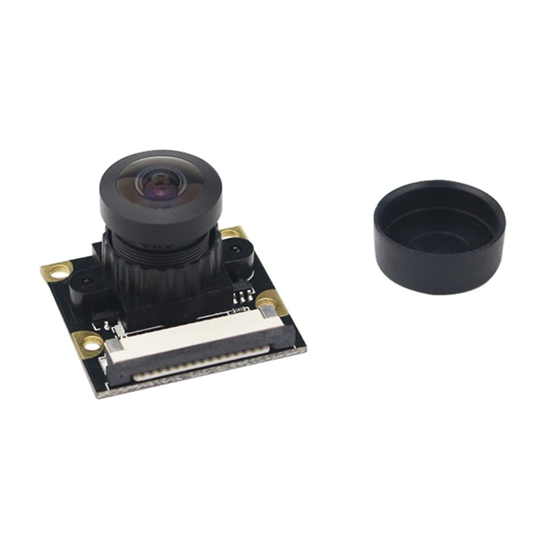 

Raspberry Pi Camera 4B/3B Universal 130 160degree Fisheye Lens Wide-angle Infrared Night Vision Webcam