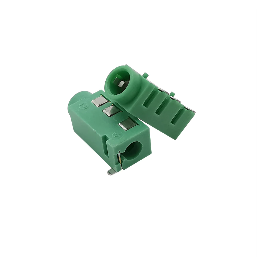 20 шт./лот 3 5 мм разъем для наушников Φ 4 Pin SMD MP3 аксессуары зеленый PJ320D Женский