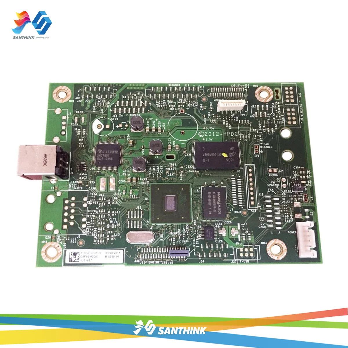 

C5F92-60001 Logic Main Board Use For HP LaserJet M403d M402d M403 M402 403d 402d Formatter Board Mainboard