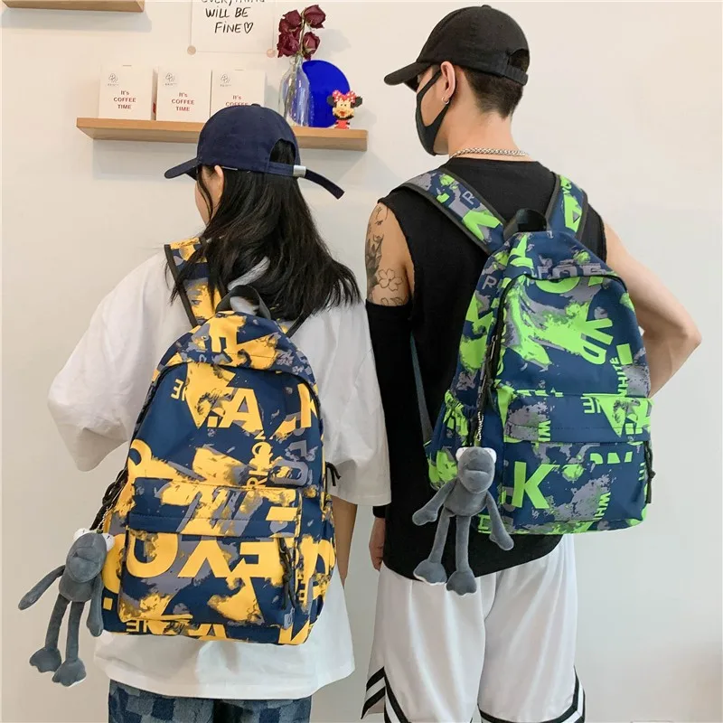 

Schoolbag male college student cool large capacity student junior high school female summer backpack original sufeng backpack
