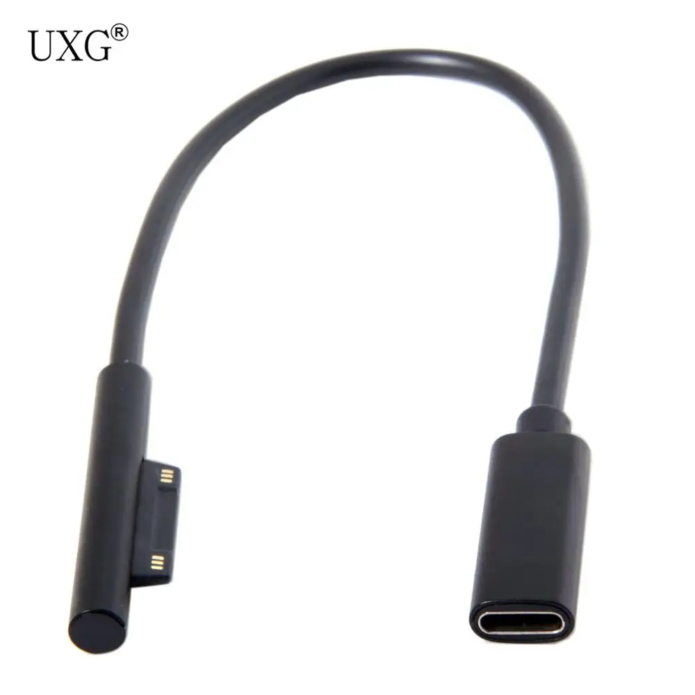 

DC 15V Type-C USB-C Female to Surface Pro3 Pro4 Pro5 Pro6 Book Pro зарядный кабель