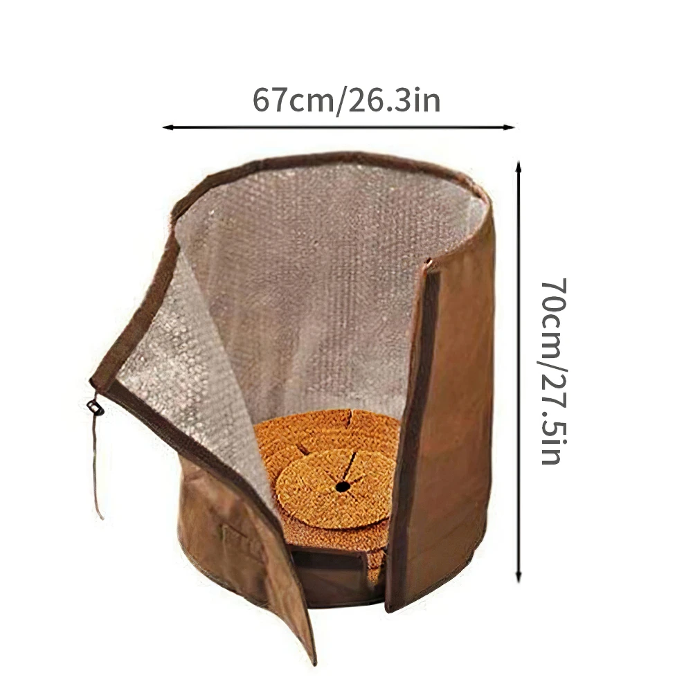 

Heavy Duty Flower Pot Protective Cover Double-Layer Bubble Packaging UV Protection Reusable Vegetation Case For Outdoor Winter
