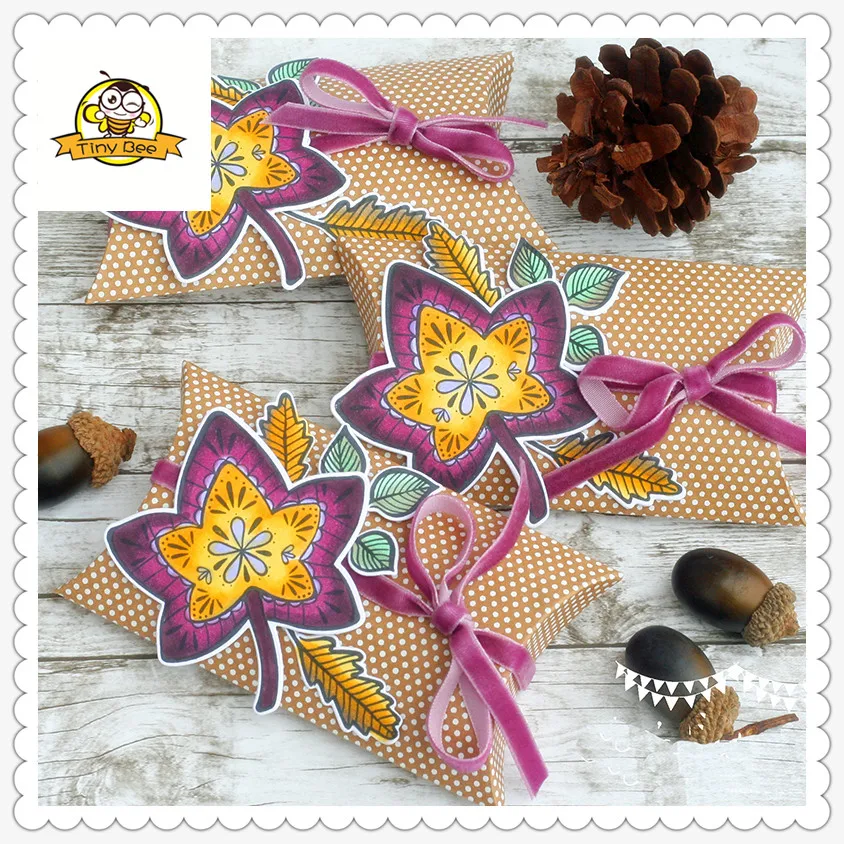 New Big Leaves Leaf Metal Cutting Dies and Clear Stamps for Scrapbooking DIY Card Making Cutting Crafts Stencil Dies