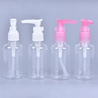 15 шт Пластик Пресс насос с воздушным насосом лосьона бутылки контейнеры для косметических образцов 75 мл100 мл