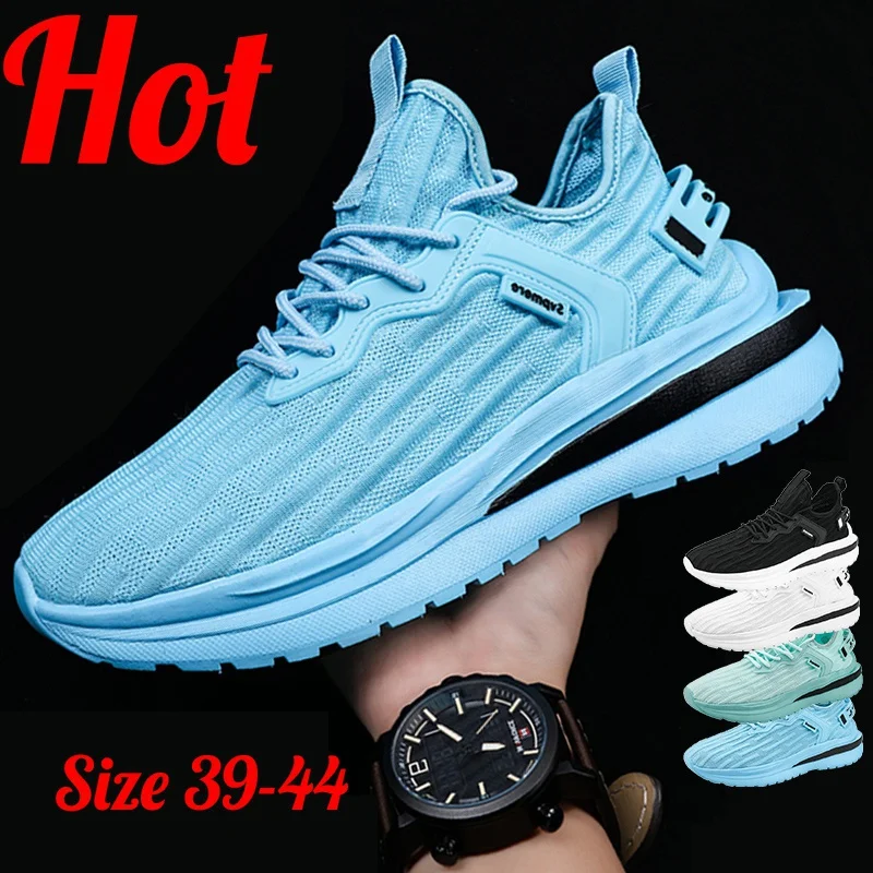 

Men's Mesh Lightweight Sports Running Shoes Breathable Non-slip Outdoor Sports Tennis Basketball Men's Shoes Size EU39-44