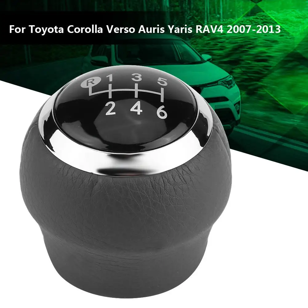 

6 Speed Shifter Lever Knob Manual Replacement Gear Lever Knob for Toyota Corolla Verso Auris Yaris RAV4 2007-2013
