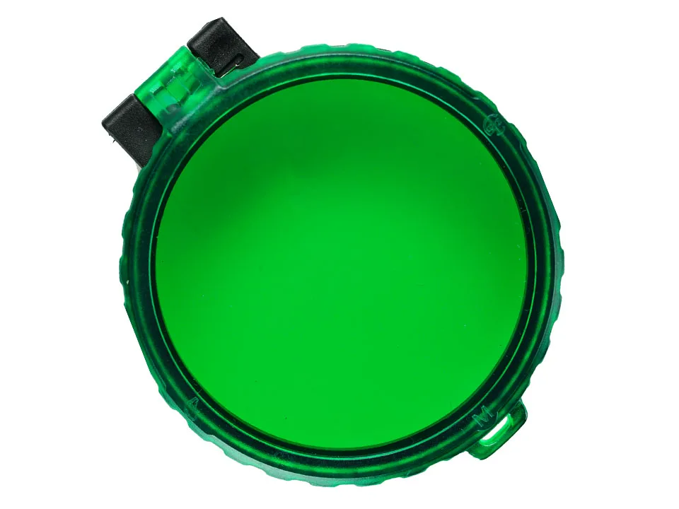 Зеленый фильтр EAGTAC с откидной крышкой (пластик) для светодиодного фонарика серии