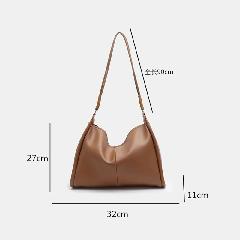 

[EAM] Women New Brief Large Capacity PU Leather Flap Personality All-match Crossbody Shoulder Bag Fashion Tide 2021 18A2840