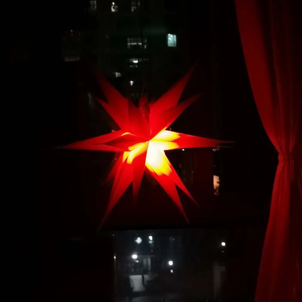 

18-Triangle Explosion Star Light With Eu Conversion Light Beautiful 3D Glowing Star Outdoor Waterproof Stage Decoration