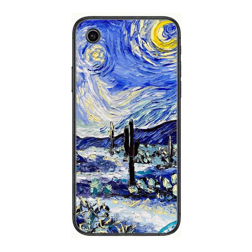 

painting Style Phone Cases cover For VIVO X50 30 Y97 91 93 85 83 81 79 73 V 17 15 9 S7 U3X black Covers