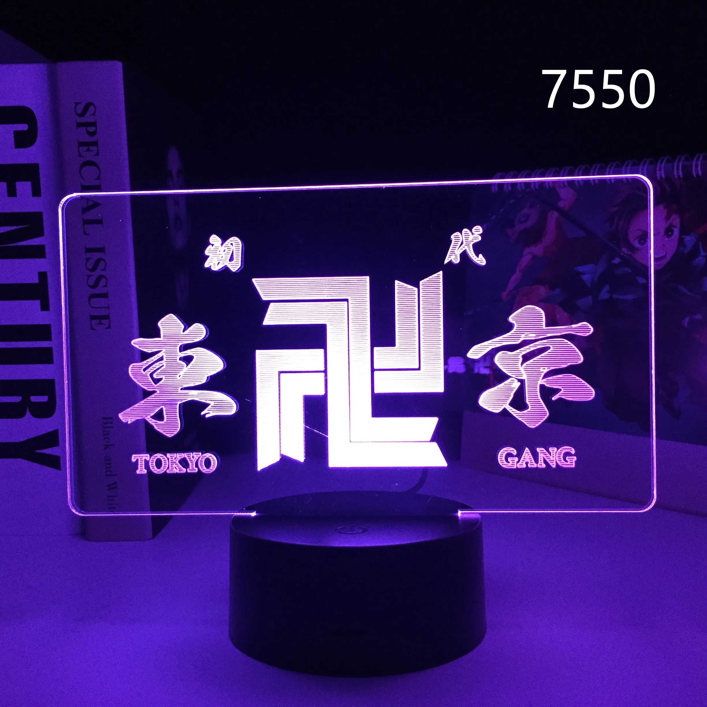 

Светодиодный светильник в стиле аниме Токио, лампа для декора детской спальни, подарок на день рождения, ночсветильник для манги, настольна...