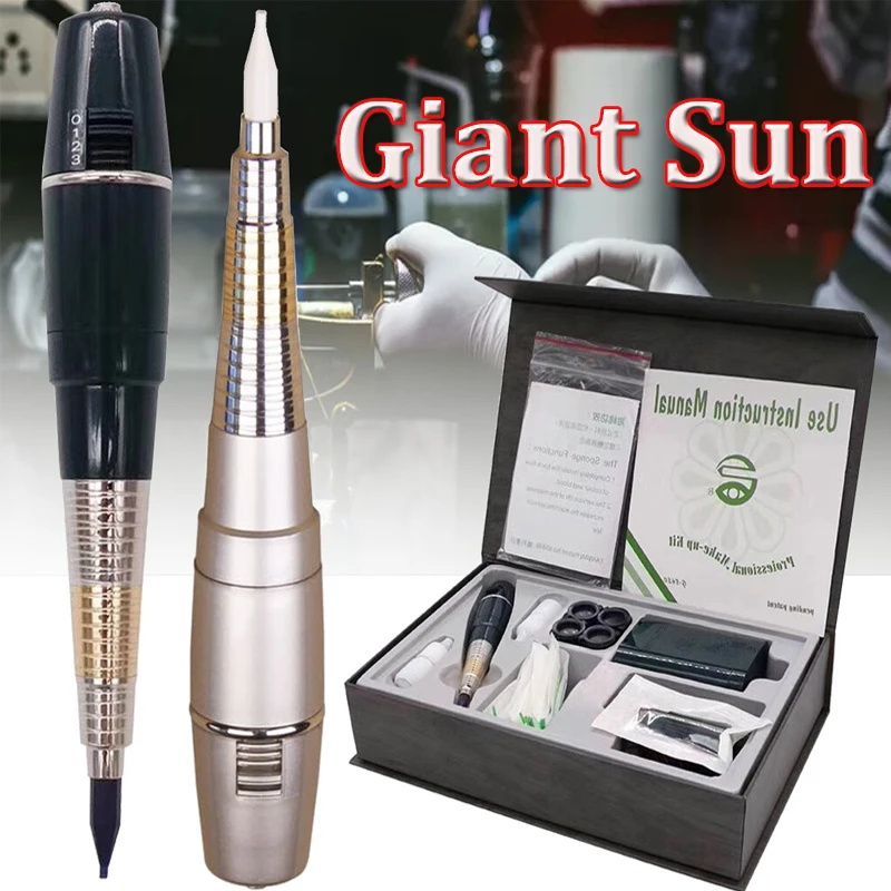 Original Taiwan Giant Sun G-8650 with Battery Permanent Makeup Machine Tattoo Pen Professional G8650 Tattoo Gun Pen Tattoo 1 Set