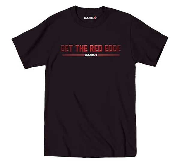 

Case IH Agriculture Black Red Edge T-Shirt Letter Print Plus Size