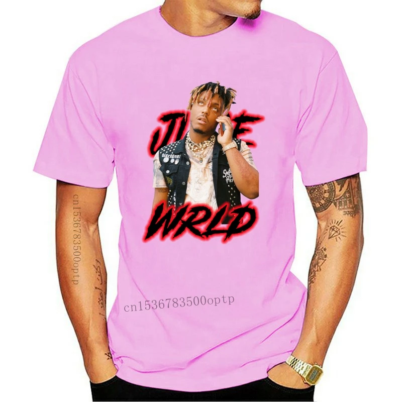 

Новая мужская футболка с принтом Juice Wrld Shirt 999 R.I.P 2021