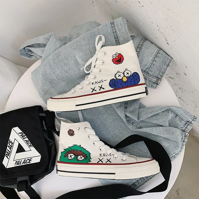 Женская Повседневная обувь парусиновая коллекция 2020 года модная на плоской