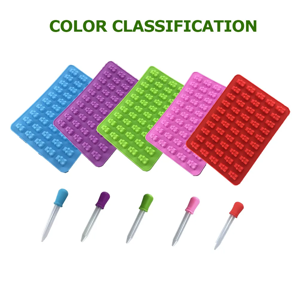 Милый Мишка Красочные 50 полости мультфильм животные силиконовые жевательные